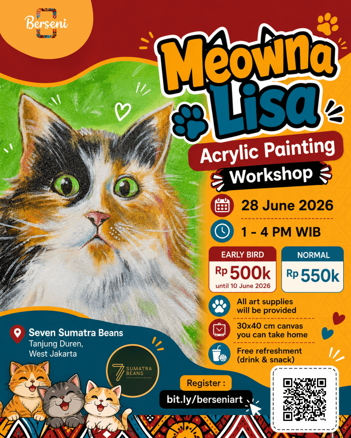 Meowna Lisa - Acrylic Painting Workshop